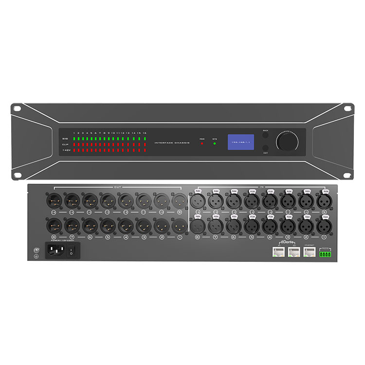 Dante 16 σε 16 Out Network Audio Interface Box